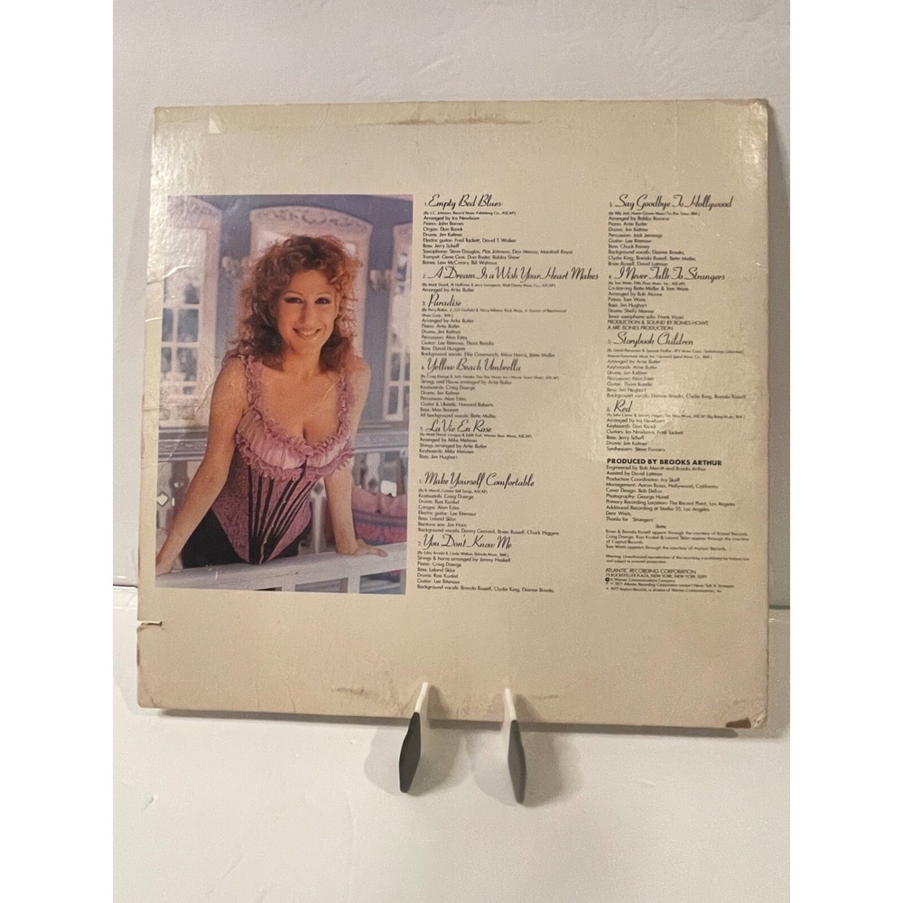 Bette Midler Broken Blossom Vinyl LP Atlantic SD 19151 1977 Vocal Pop Record - Picture 2 of 4